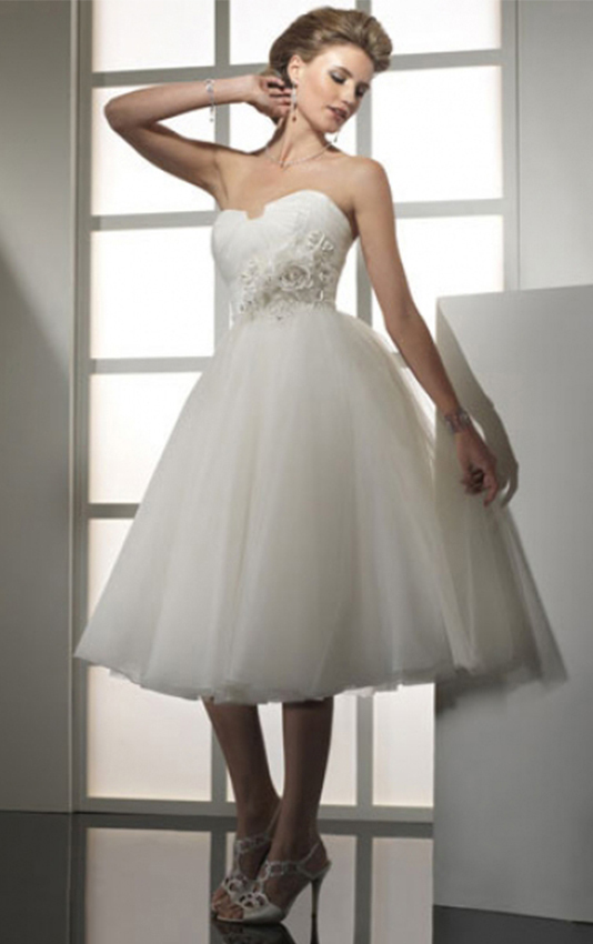 Ball-Gown-Skirt-Strapless-Ivory-Tulle-Skirt-Short-Knee-length-Wedding-Dresses-21444